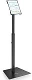 AboveTEK Security iPad Kiosk Floor Stand, Anti-Theft POS Tablet Stands for Retail Business, Height Adjustable Tablet Floor Stand, 360° Swivel Universal Locking Holder Fits 9.7"-13" iPads/iPad Pro/Air