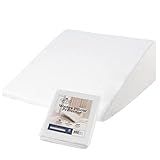 The Grand Poly-Cotton Zippered Pillow Protector - Wedge Pillow Cover - Protec ts from Dirt, Dust, and Dubris - Single Unit