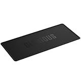 GLORIOUS Gaming Sound Dampening Keyboard Mat - Stitched Edges, Absorbs Keyboard Sounds & Vibrations, Machine Washable, Non-Slip Base, Fits Most Compact Keybaords, 14.17 x 6.38 x 0.16mm - Black