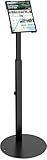 BUSIVYTA Anti-Theft iPad Kiosk Stand, Adjustable Tablet Floor Stand for Business Retail POS Checkout, Security Display Mount Fits 10-14" iPad Pro 12.9 11 10.9, Galaxy Tab & Surface Pro, 360° Rotating