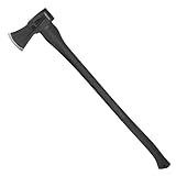 Hitdudu 36" Splitting Maul, 6.8Lbs Chopping Splitting Axe for Firewood Splitting, Forged Carbon Steel Heavy Duty Maul, Fiberglass Shock Reduction Handle with Anti-Slip Rubber Grip