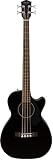 Fender Acoustic Bass Guitar 4-String with Fishman Bass Acoustic Guitar Pickup with Tuner and Equalizer, Classic Design with Rounded Walnut Fingerboard, Mahogany Construction, Spruce Top