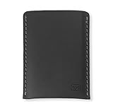 Modern Carry Slim Leather Wallet – Minimalist Card Holder for Men & Women – Front Pocket Design – Easy Bottom Access – Holds 2–10 Cards – Premium Leather – Full Protection (Black)