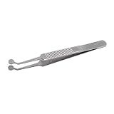 Meibomian Gland Expressor, Stainless Steel Round Tip Eyelid Tweezers