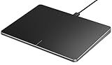 ProtoArc Wired USB Trackpad for Windows 10/11, Large High-Precision T1 Wired Trackpad Mouse with Multi-Gesture, Ultra Slim Portable Aluminum Touchpad Mouse for Computer/Desktop/Laptop, Grey Black