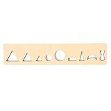 CANMOM Handmade Wooden Montessori Language Grammar Stencil – Parts of Speech Learning Tool for Kids, Montessori Homeschool & Classroom Educational Resource