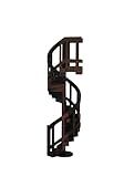 Mini Spiral Staircase Climber - Enclosure Accessories - Vivarium Accessories- Terrarium Accessories - Fairy Garden Jumping Spider Enclosure (Black, 3.7 in X 1.5 in)