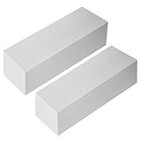 LOYORTY 2PCS 2x2x6 Inch Aluminum Solid Flat Bar, 6061 Square General Purpose Plate, 50MM Thickness T6 Solid New Mill Stock