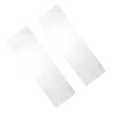 Beatifufu 2Pcs Clear Hair Highlighting Board Dye Paddle Professional Hair Coloring Tool Highlighting Foil Board for Salon and Home Use Non Tooth Design for Easy Application