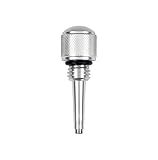 Magnetic Oil Dipstick for Small Inverter Generators Compatible with Wen 55201, Yamaha, Predator 2000, Westinghouse, Champion, Ai Power, Premium Aluminum with O Ring, Sleek Silver (1 Pcs)