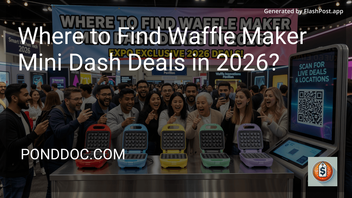 Where to Find Waffle Maker Mini Dash Deals in 2026?