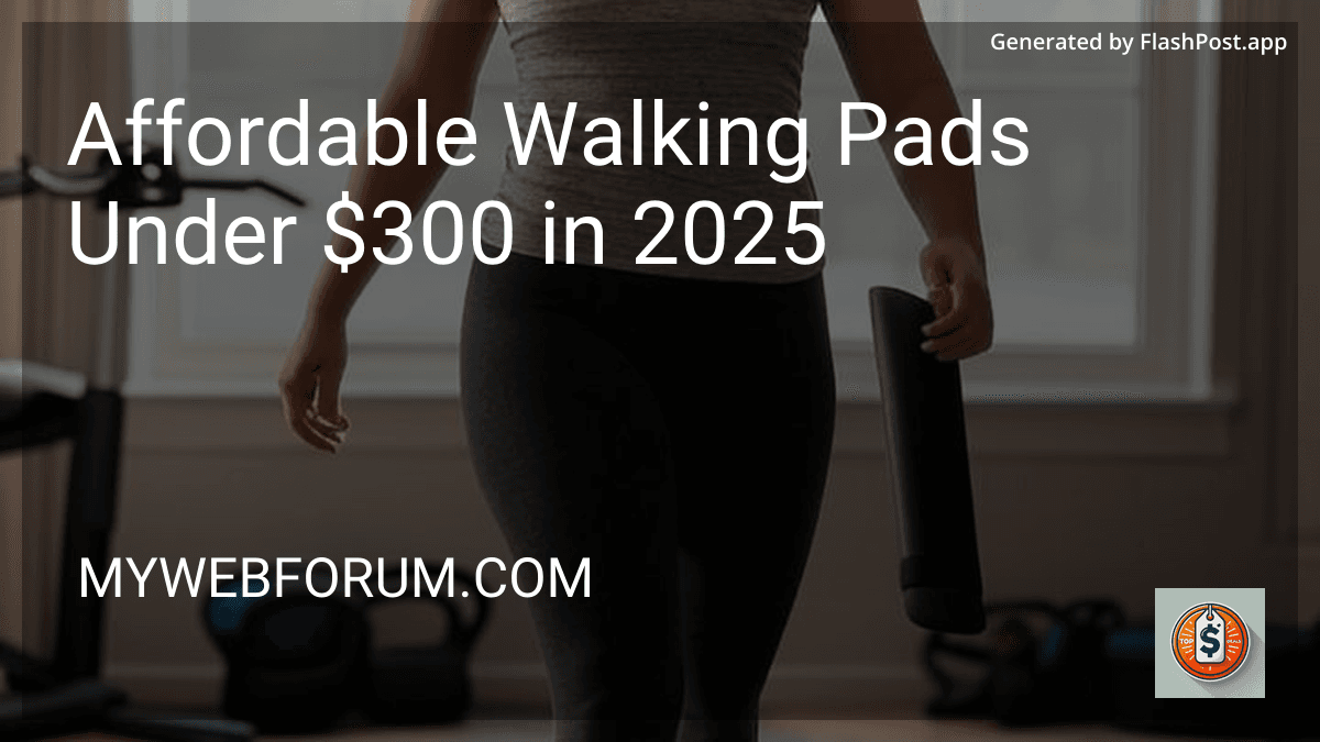 Affordable Walking Pads Under $300 in 2025 image