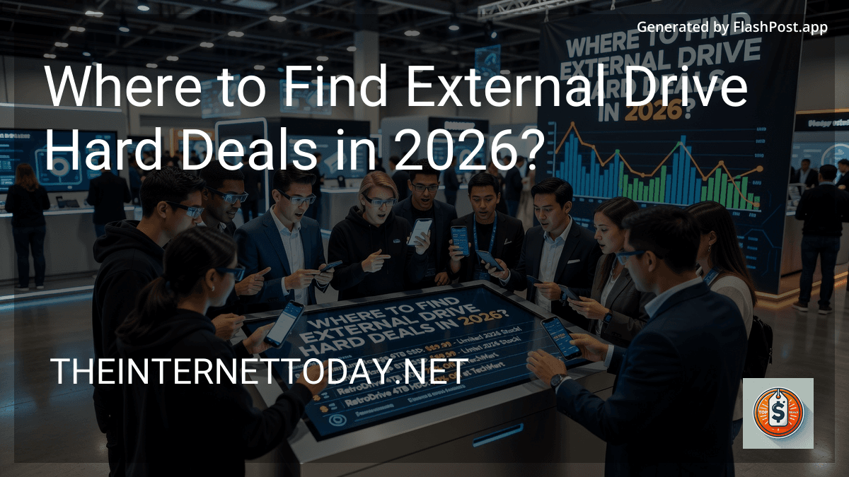 Where to Find External Drive Hard Deals in 2026?