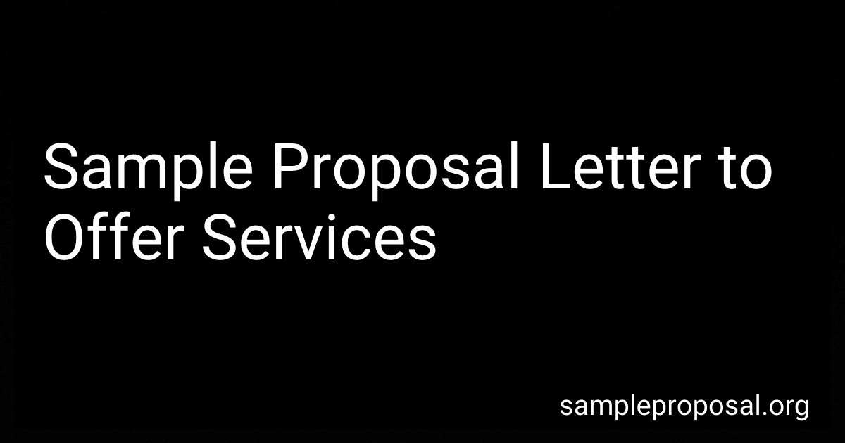 Sample Proposal Letter to Offer Services image