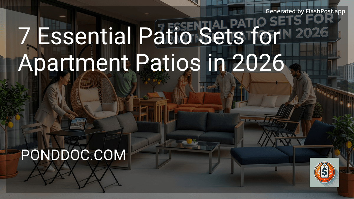 9 Essential Patio Sets for Apartment Patios in 2026 image