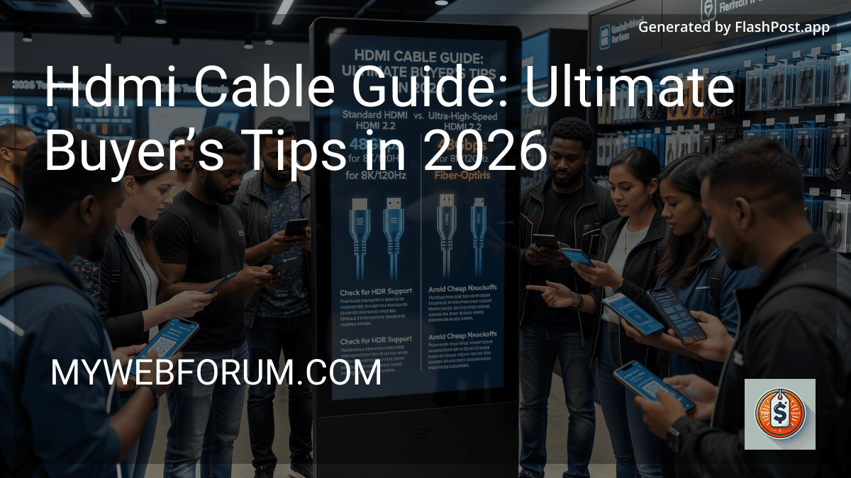Hdmi Cable Guide: Ultimate Buyer’s Tips in 2026 image