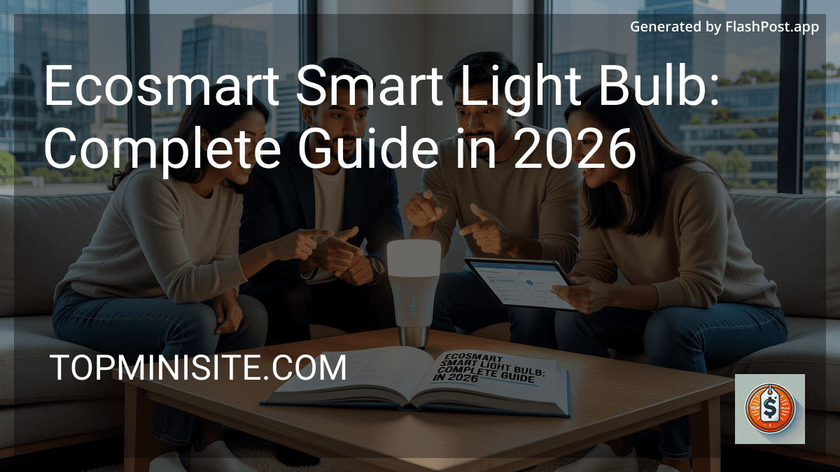 Ecosmart Smart Light Bulb: Complete Guide in 2026