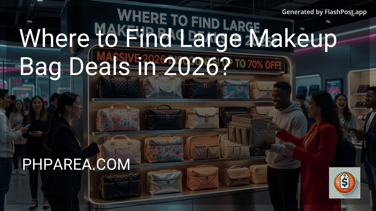 Where to Find Large Makeup Bag Deals in 2026? preview