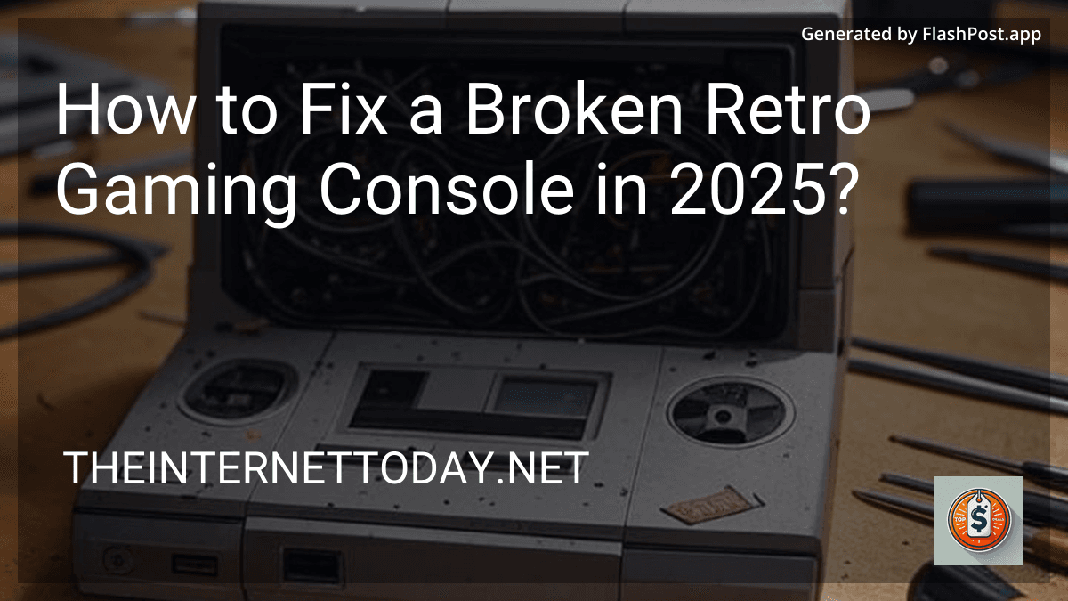 How to Fix a Broken Retro Gaming Console in 2025? preview