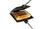 Coghlan's Cast Iron Camp Cooker - Pre-Seasoned Pie Iron Sandwich Maker with Heat-Resistant, Removable Handles, Easy-to-Clean for Toasted Pies, Grilled Sandwiches, and Meats, For Campfire Cooking