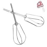 W10490648 Beaters Attachments for KitchenAid Hand Mixer, Stainless Steel Turbo Beaters Compatible with KitchenAid Mixer Replacement KHM2B AP5644233 PS4082859 Parts (2 Pack)
