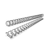 100 Pack Double Loop Wire Binding Spines, 1/4 inch Binding Wire for Letter Size, 3:1 Pitch 32-Loop for Office School Students Coworkers-210 Sheet Capacity