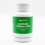 Amazon Basics - Probiotic, 5 Billion CFU, 8 Probiotic strains with 60 mg Prebiotic Blend, 60 Count Vegetarian Capsules, 2 Month Supply, Supports Healthy Digestion (Previously Solimo)