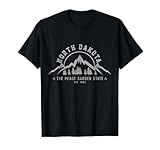 North Dakota Est. 1889 USA America Souvenir T-Shirt