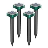 Snake Repellent for Yard & Outdoors - Solar-Powered Sonic Snake Deterrent Devices, Waterproof, Pet Safe Rattlesnake Repellent