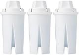 Amazon Basics Replacement Water Filters for Water Pitchers, BPA-Free, WQA & NSF Certified, Chlorine Reduction, Compatible with Brita Water Pitchers & Drinking Water Filter Systems, 3-Pack