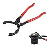 Wogomz 12" Adjustable Oil Filter Pliers, Oil Filters Removal Specialty Tool, 3-Position Oil Filter Wrench Removal Tool for 50-150mm Engine Filters, Conduit, Fittings, Car Accessories