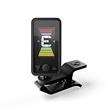 D'Addario Eclipse Rechargeable Headstock Clip On Guitar Tuner, PW-CT-27, Black