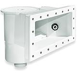 SWIMLINE HYDROTOOLS Standard Thru-Wall Above Ground Pool Skimmer Kit With WATER LEVELING SYSTEM | ABS Construction | Large Debris Basket| Snap-In & Removable Weir | Above Ground Pool Skimmer | Skimmer