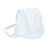 10 Pieces Highlight Caps for Hair, Hair Highlighting Kit Matching with Hook Needle Abs Material Hair Highlighting Cap for Home & Salon Hairdressing Tool Kit Supplies (Blue)