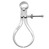 Groz 4" Outside Spring Caliper, Bow-Spring Steel Calipers for Measuring Shaft, Dowel and Pipe OD, Roller Pivot with Solid Adjusting Nut, 100mm Capacity, Matte Finish (01411)