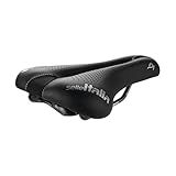 Selle Italia Lady Gel Flow Road Bike Saddle - Comfortable Road or Mountain Bike Seat for Women - 262 x 160mm, Women, 310g , Black