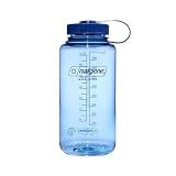 Nalgene 32 oz Wide Mouth Water Bottle | BPA-Free, Durable & Leak Proof, Lightweight Bottle for Hiking & Gym, Work & Travel, Baby Blue