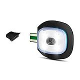 Etsfmoa LED Light USB Rechargeable Headlight for LED Knit Beanie,Easy Install Quick Replaceable Headlamp with Three Adjustable Brightness Settings
