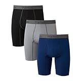 Hanes mens 3-pack Comfort Flex Fit Ultra Soft Stretch Brief, Available in Regular and Long Leg Boxer Briefs, Long Leg Assorted, X-Large US