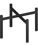 Garbuildman 15-27 Inch Universal Firepit Stand for Solo Stove Bonfire Ranger Yukon and Other 15-27" Outdoor Fire Pit, Metal Fire Pit Accessory for Outside Firepit, Outdoor Fireplace Tools, Black