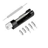 Watch Link Removal Kit, Tools to Adjust and Remove Bracelets，Pin Remover for Sizing Strap，Watch Band Adjustment Tool Kit with Extra Replacement (Black)
