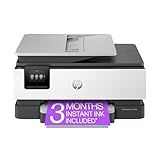 HP OfficeJet Pro 8125e Wireless All-in-One Color Inkjet Printer, Print, scan, Copy, ADF, Duplex Printing Best-for-Home Office, 3 Month Instant Ink Trial Included, AI-Enabled (405T6A)