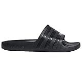 adidas unisex-adult Adilette Aqua Slides Black/Black/Black 9