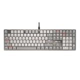 Cherry KC 500 MX LP Mechanical Low Profile Keyboard | Slim Design | White Lighting | PBT Key caps New MX LP 2.0 Switches (Gray, Full Size)