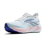 Brooks Women’s Glycerin 22 Neutral Running Shoe - White/Limpet Shell/Amparo Blue - 9 Medium