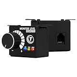 Taramps Monitor Level Remote Controller Volume Regulator Bass Knob Exclusively for Taramps Specific Amplifier, Volume Remote, Black, Small, Adjuster Integrated LEDs: On, Clip and Protection.