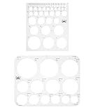 Mr. Pen Circle Templates - Large & Small Sizes, Circle Stencil & Ruler for Drafting & Drawing