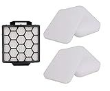 1 HEPA Filter & 2 Set of Foam Filters for Shark Navigator NV150 NV251 NV255 & Zero-M ZU62 ZU62C ZU60 Upright Shark Vacuum Filter Replacement Part 1238FT60 1239FT60