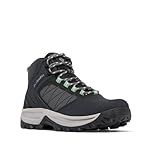 Columbia Womens Transverse Waterproof Hiking Boot, Black/Sage Leaf, 8