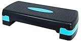 Fitvids Adjustable Workout Aerobic Stepper Step Platform Trainer, 27-Inch, Black/Blue